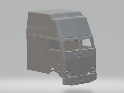 पीटरबिल्ट कैब खत्म 3D प्रिंट मॉडल