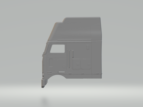 Taxi vorbei in Peterbilt 3D Druckmodell