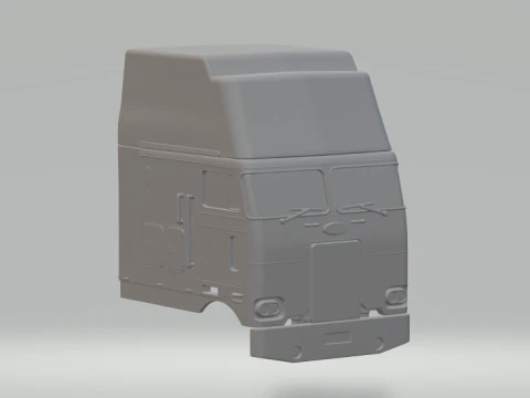 Cabine Peterbilt terminée Modèles 3D en vedette