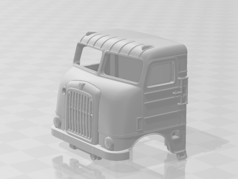Cabover Peterbilt Modelo de Impressão 3D