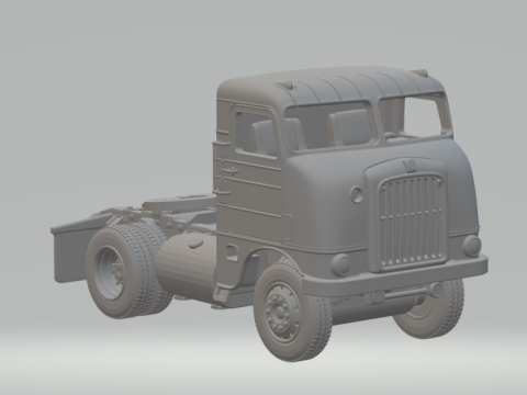 Cabover Peterbilt Modelo de Impressão 3D