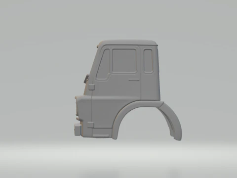 Dodge 500 cabin 3D Print Model