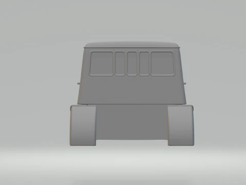 Dodge 500 cabin 3D Print Model