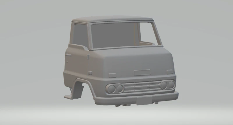 Nissan truck cabin 3D Print Model .c4d .max .obj .3ds .fbx .stl .blend 