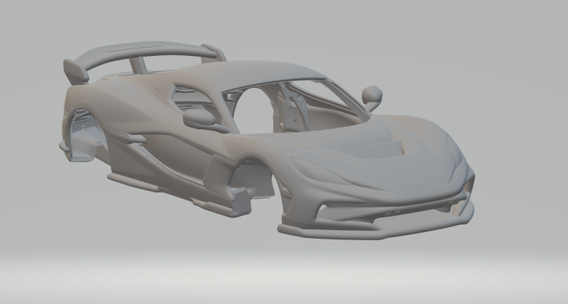 Rimac nie 3D Druckmodell .c4d .max .obj .3ds .fbx .stl .blend 