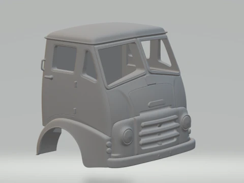 Kabin truk Saviem Model Cetak 3D
