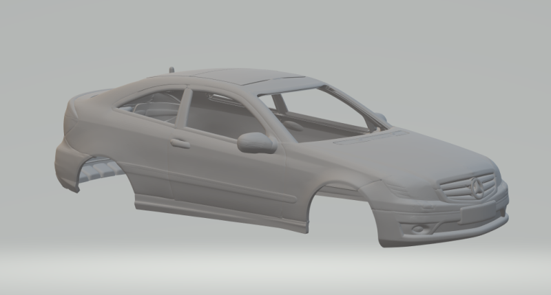Mercedes benz clc 3D Print Model .c4d .max .obj .3ds .fbx .stl .blend 