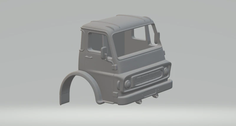 Dodge 500 cabin uk 3D Print Model .c4d .max .obj .3ds .fbx .stl .blend 