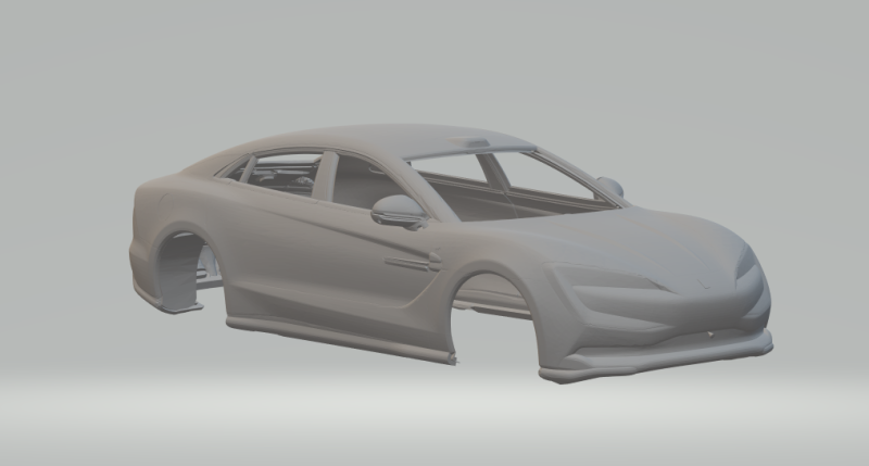 Byd yangwang u7 Model Cetak 3D .c4d .max .obj .3ds .fbx .stl .blend