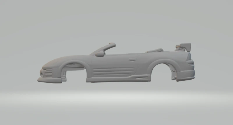 Mitsubishi Eclipse ff 3D Print Model .c4d .max .obj .3ds .fbx .stl .blend 