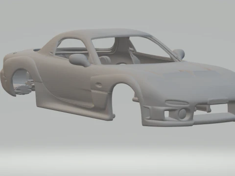 Mazda rx7 veloce e furiosa Modello di stampa 3D