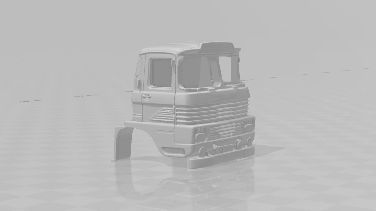 Scammell cabin 3D Print Model .c4d .max .obj .3ds .fbx .stl .blend