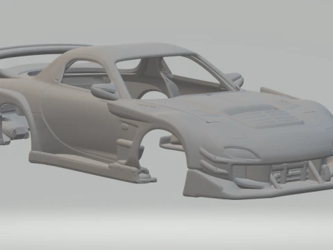 Mazda rx7 personalizado Modelo de impresión 3D
