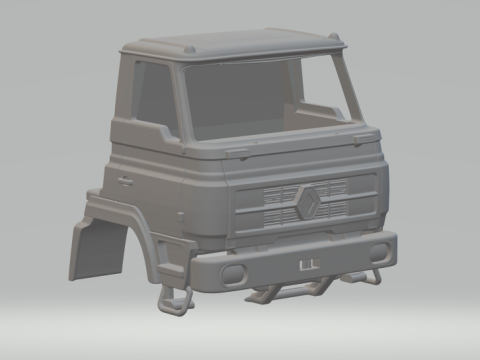 रेनॉल्ट डी केबिन 3D प्रिंट मॉडल