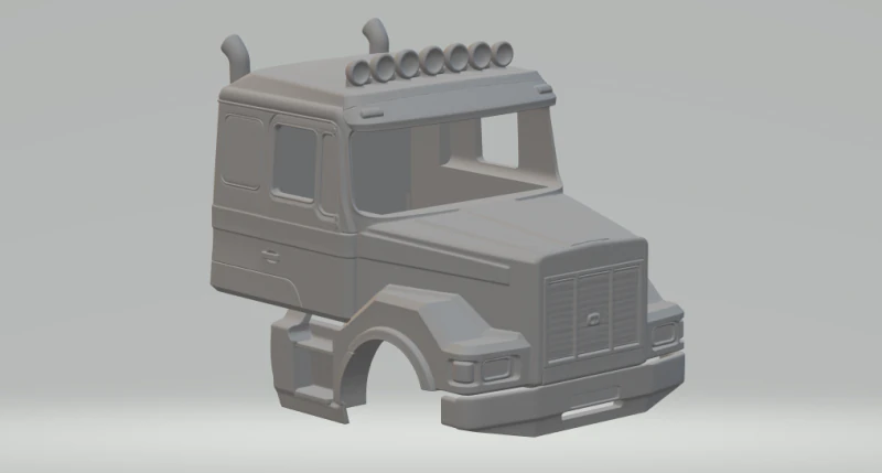Man truck custom 3D Print Model .c4d .max .obj .3ds .fbx .stl .blend
