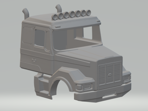 मैन ट्रक कस्टम 3D प्रिंट मॉडल