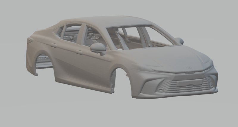 Toyota camry 3D Print Model .c4d .max .obj .3ds .fbx .stl .blend