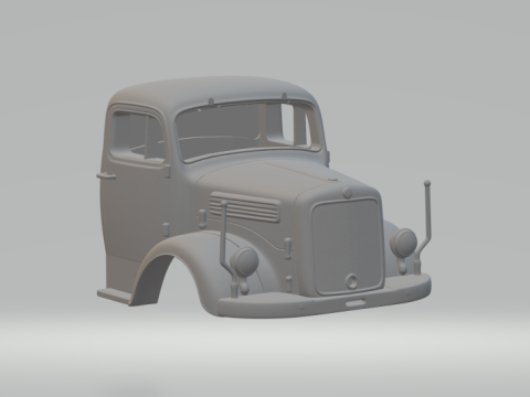 केबिन मर्सिडीज 3D प्रिंट मॉडल