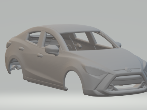Toyota yaris sedan 3D Print Model