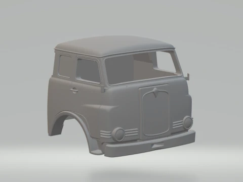 Грузовик с кабиной человека 3D Принт Модель