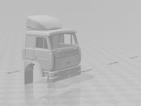 Грузовик с кабиной человека 3D Принт Модель