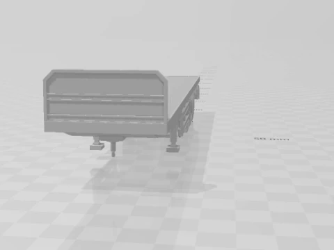 Trailer flatbed euro 3D Print Model