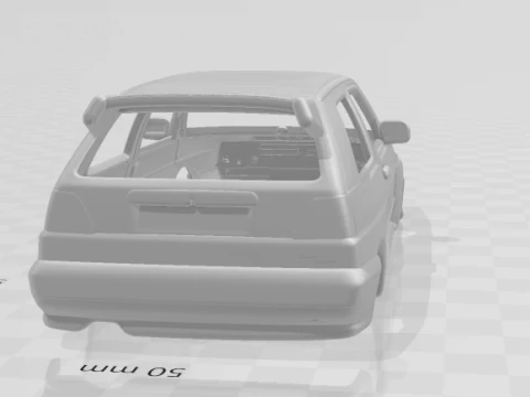 フォルクスワーゲン ゴルフ 3Dプリントモデル