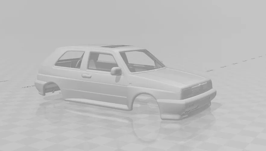 Volkswagen golf rally 3D Print Model .c4d .max .obj .3ds .fbx .stl .blend 