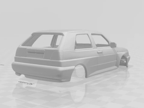 Volkswagen golf rally 3D Print Model