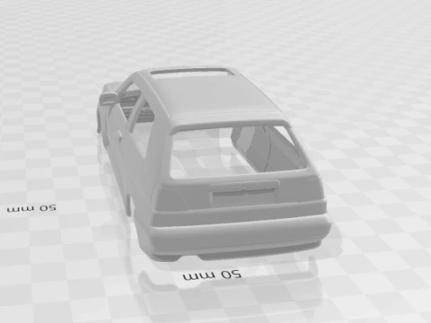 Volkswagen golf rally 3D Print Model