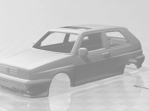 Volkswagen golf rally 3D Print Model