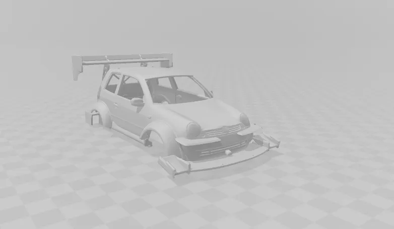 폭스바겐 루포 3D 프린트 모델 .c4d .max .obj .3ds .fbx .stl .blend