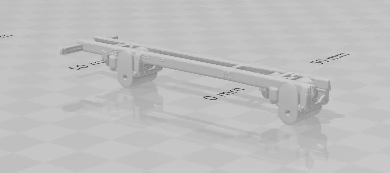 Chassis truck 3D Print Model .c4d .max .obj .3ds .fbx .stl .blend 