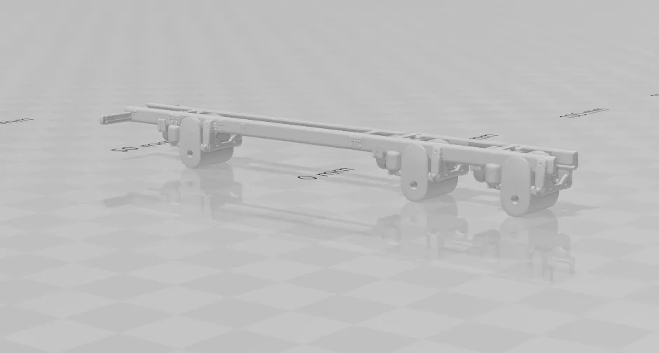 Chassis truck 3D Print Model .c4d .max .obj .3ds .fbx .stl .blend 