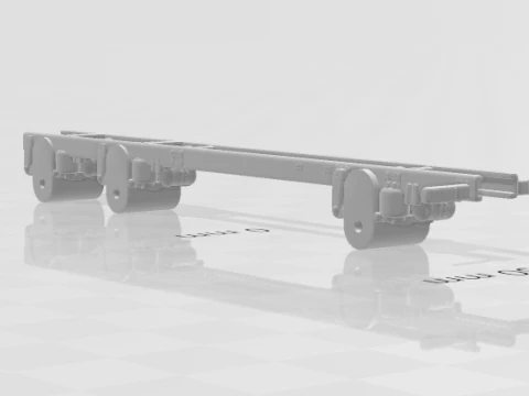 Chassis truck 3D Print Model