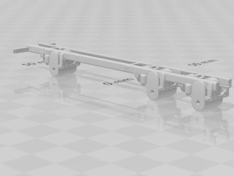 Chassis truck 3D Print Model