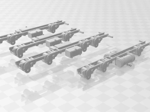 Verpak het chassis 3D printmodel