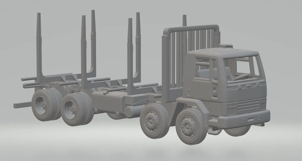 Cargo 8x4 3D Print Model .c4d .max .obj .3ds .fbx .stl .blend 