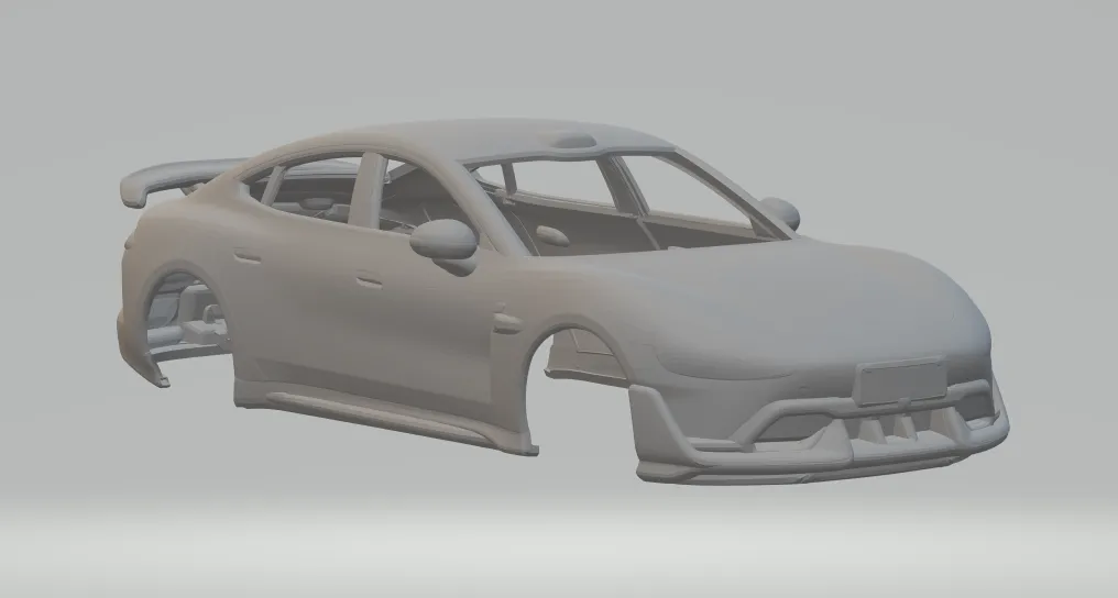 Xiaomi SU7 3D Print Model .c4d .max .obj .3ds .fbx .stl .blend 