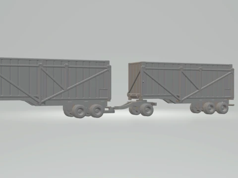 Trailer sugarcane trucks 3D Print Model