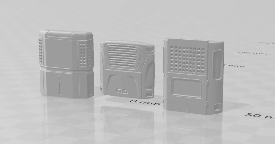 Trailer Refrigeration Unit 3D Print Model .c4d .max .obj .3ds .fbx .stl .blend 