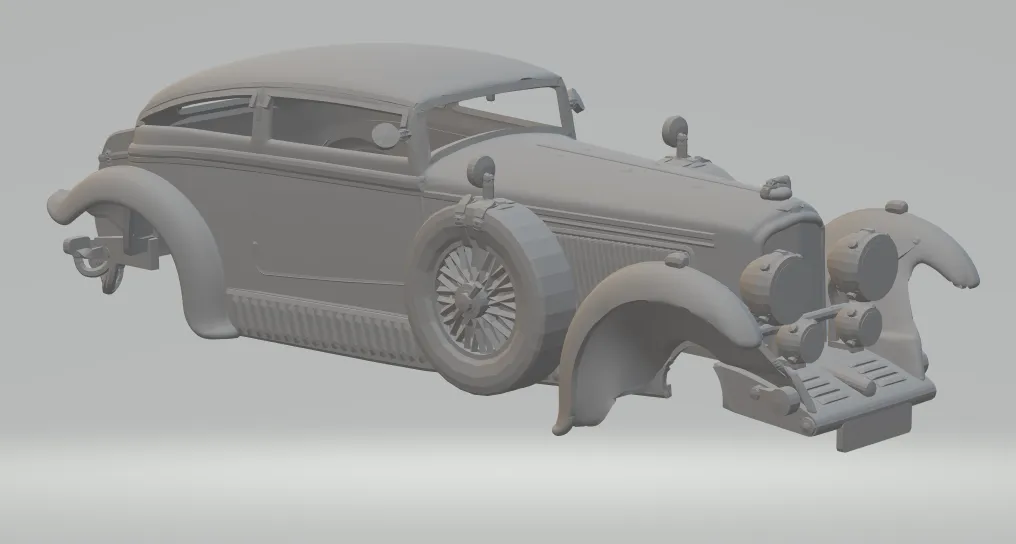 Bentley race car 3D Print Model .c4d .max .obj .3ds .fbx .stl .blend 