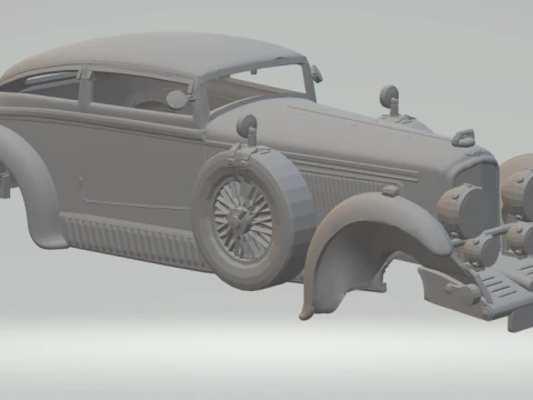 Bentley yarış arabası 3D Baskı Modeli
