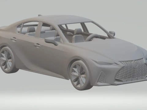 Lexus IS F Sport 2021 Modèles 3D en vedette