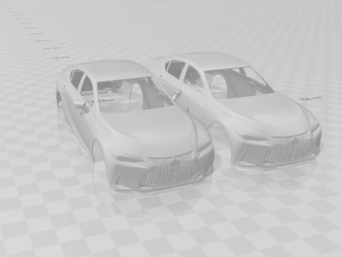 Lexus IS F Sport 2021 3D Print Model