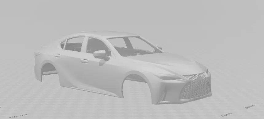 Lexus IS 3D Print Model .c4d .max .obj .3ds .fbx .stl .blend