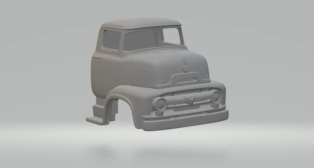 C600 cab over 3D Print Model .c4d .max .obj .3ds .fbx .stl .blend 