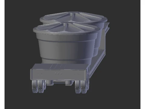 Trailer flatbed 3D Print Model