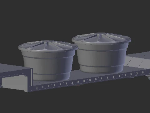 Trailer flatbed 3D Print Model