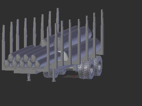 Trailer transport timber 3D Print Model